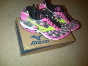 Pretty excited my brand new PINK racing shoes – can’t wait to take these ladies for a spin this week at Redcliffe!